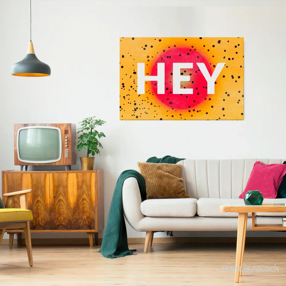 HEY THERE Horizontal Canvas Print - Bild 2