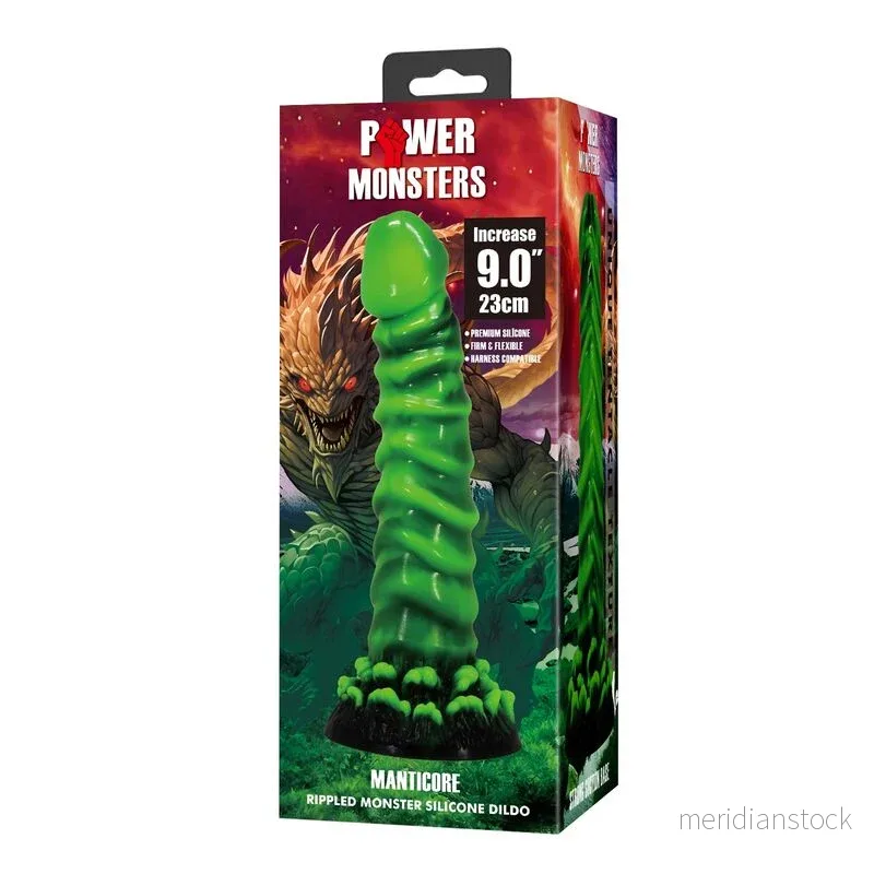 POWER MONSTERS - MANTICORE FANTASY SILICONE DILDO 23 CM Ø 5 CM - Bild 3