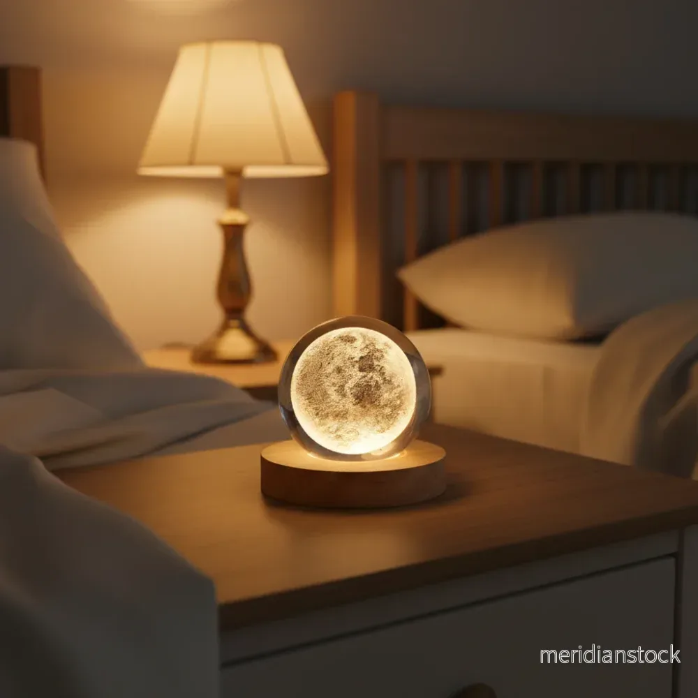 3D-kristallsfär nattlampa – MoonlitOrb 3D-kristallsfär nattlampa – MoonlitOrb