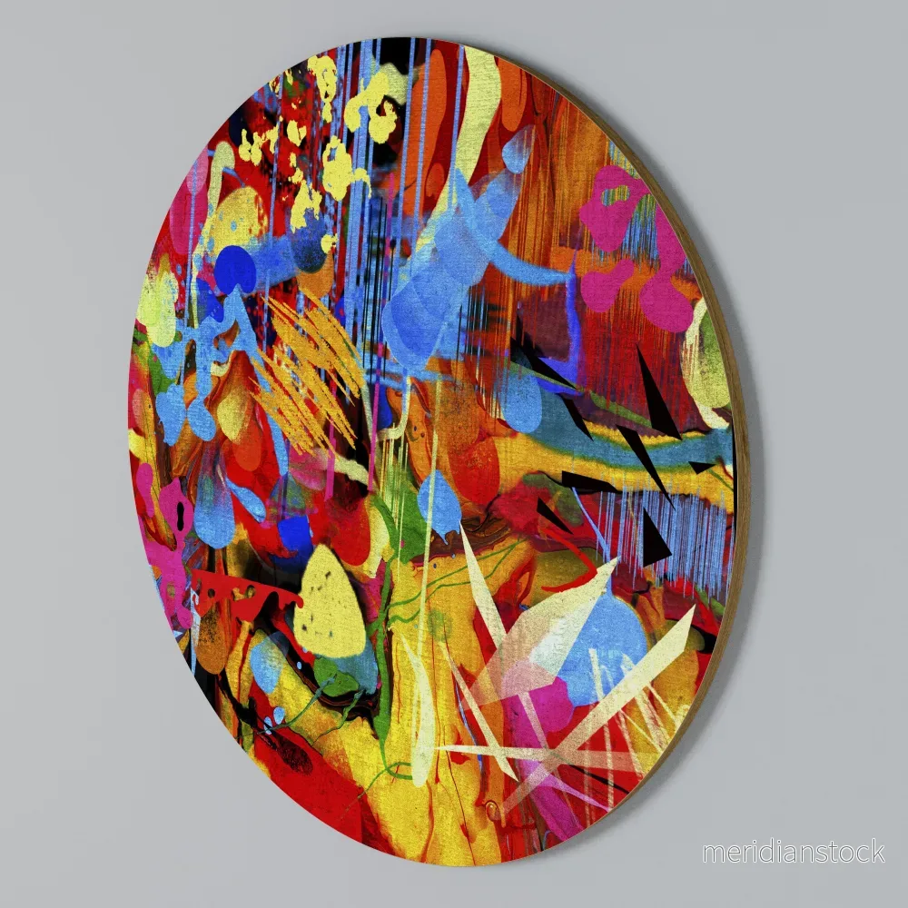 ABSTRACT RHAPSODY Rund väggdekor ABSTRACT RHAPSODY Rund väggdekor