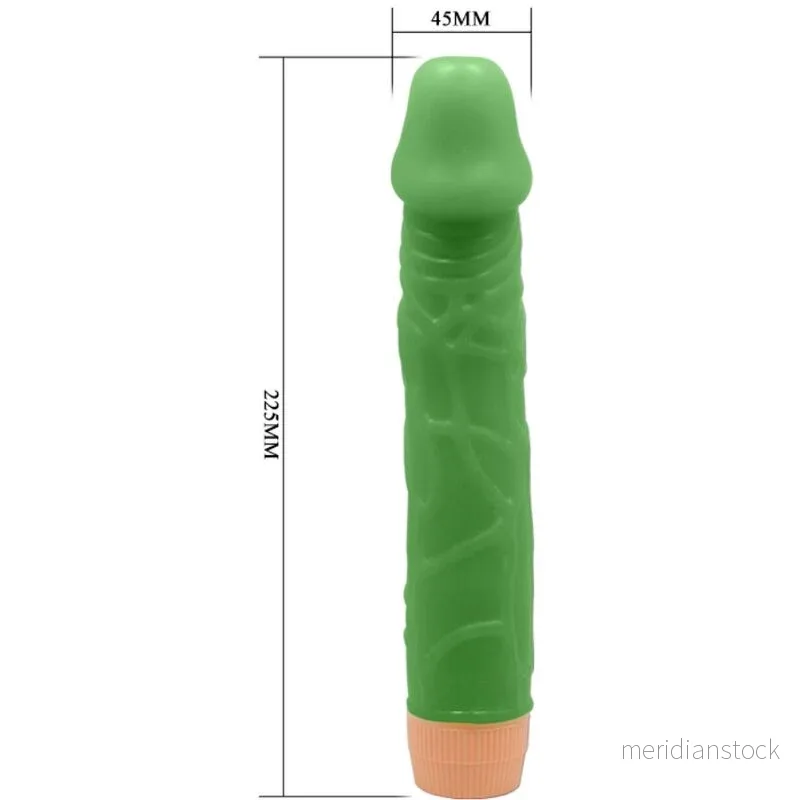 BAILE - BILL REALISTIC VIBRATOR 22.5 CM GREEN - Bild 3