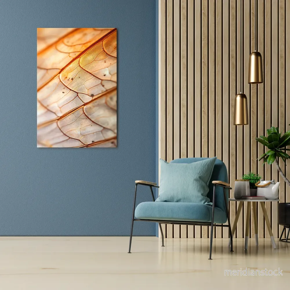 ELEGANT VEINING Vertical Canvas Print - Bild 2
