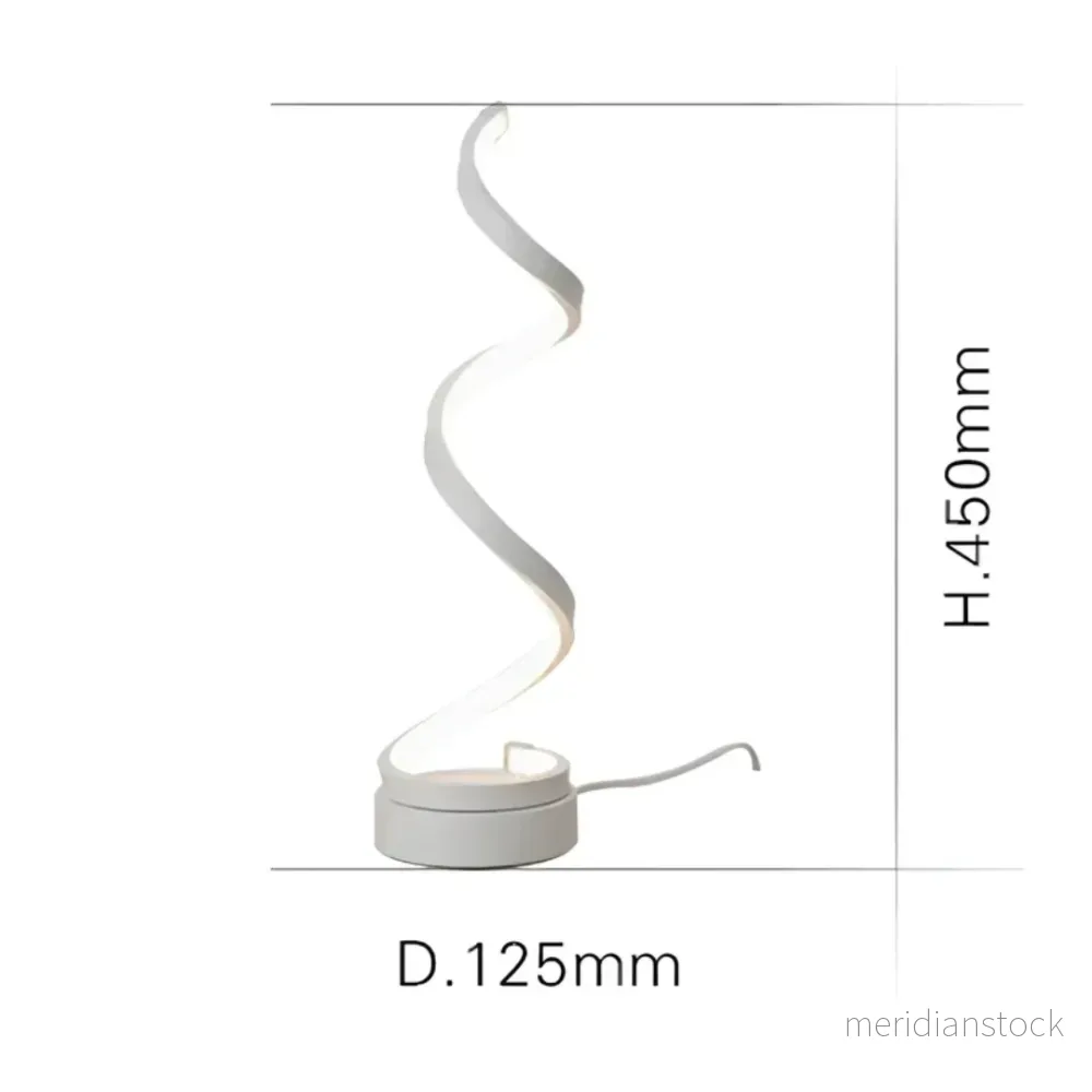 Dimbar modern spiralbordslampa - LumaSpiral - Bild 3