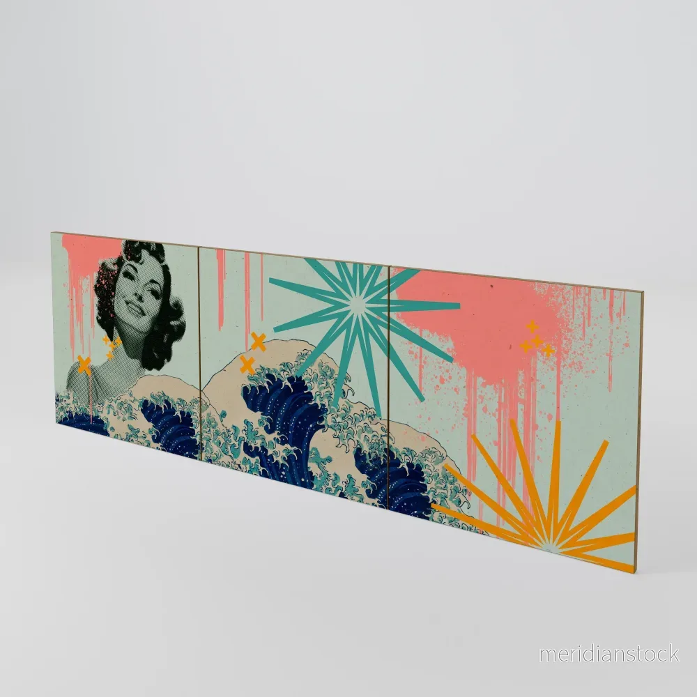 KANAGAWA BEAUTY Luckset med 3 dörrar till sideboard KANAGAWA BEAUTY Luckset med 3 dörrar till sideboard