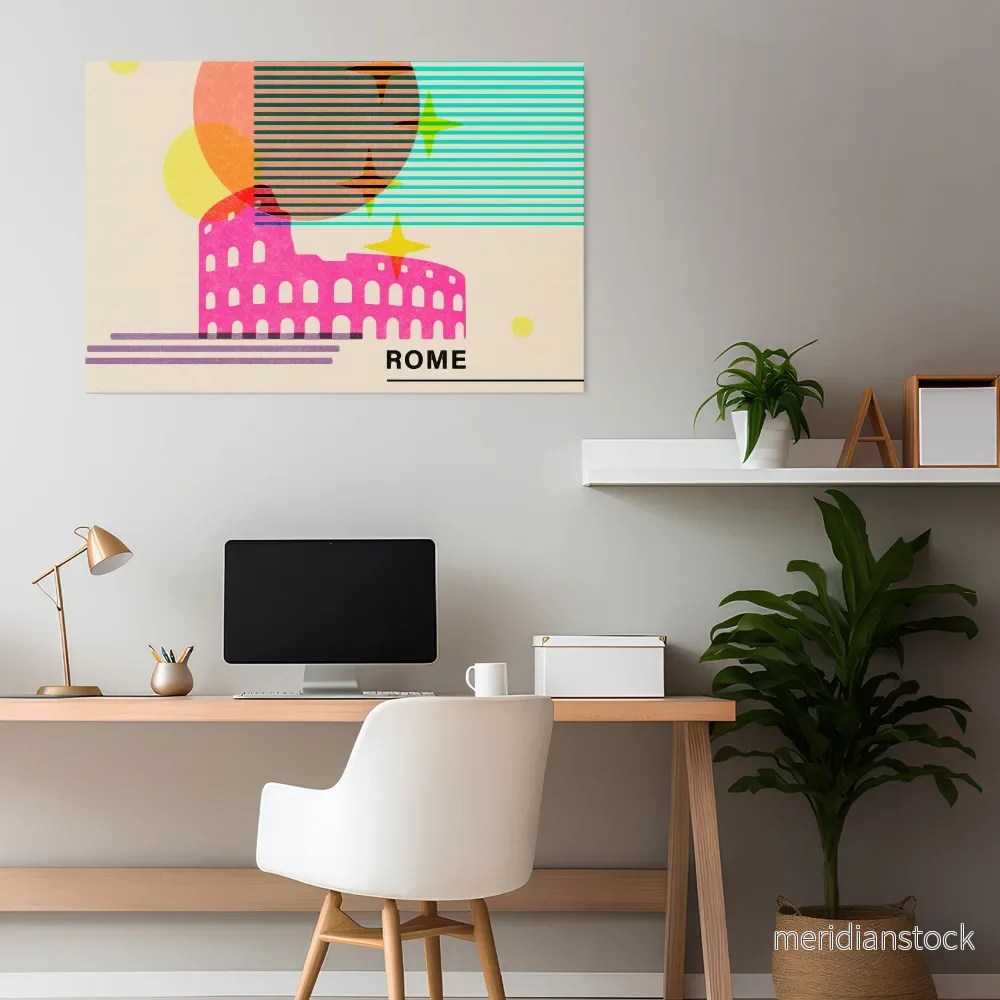 ROMAN SPARKLE Horizontal Canvas Print