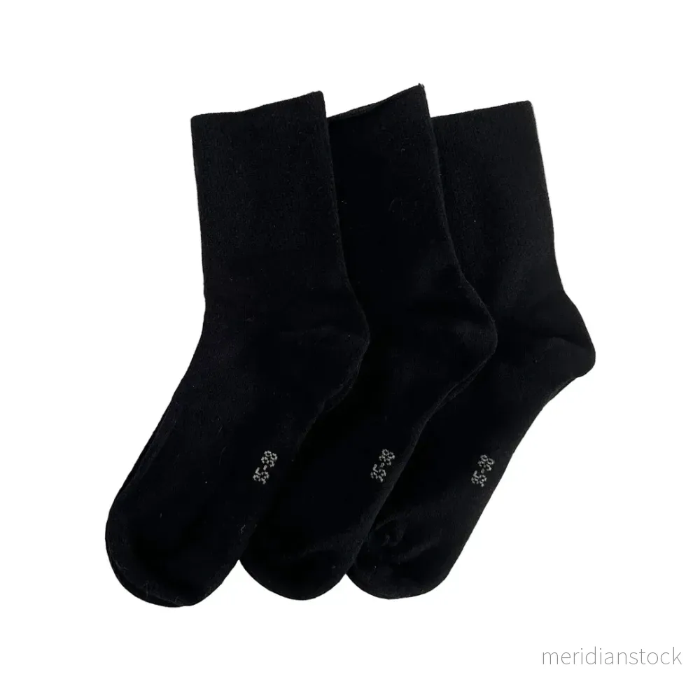 DiaFeet Diabetesstrumpor i bambu Svart 3-pack - Bild 3