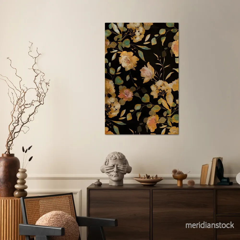 MODEST FLORAL Vertical Canvas Print - Bild 2