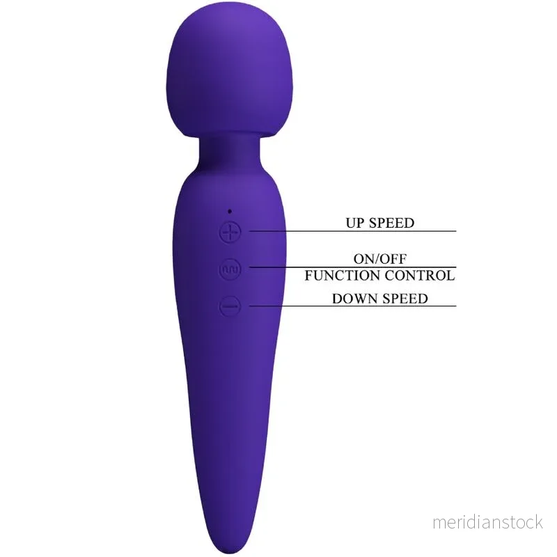 PRETTY LOVE - MEREDITH MASSAGER 12 VIBRATION MODES PURPLE - Bild 3