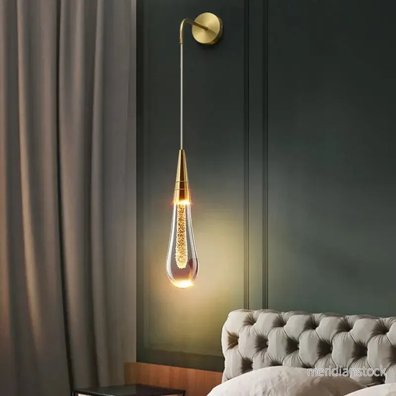 Vägglampa i droppform med varmt sken - Solena - Bild 3