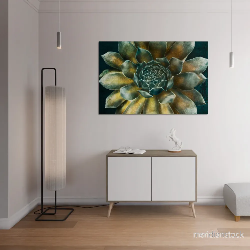 MYSTICAL SUCCULENT WHIRL Horizontal Canvas Print - Bild 2