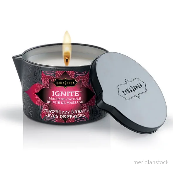 KAMASUTRA - STRAWBERRY DREAMS MASSAGE CANDLE 170 GR - Bild 2