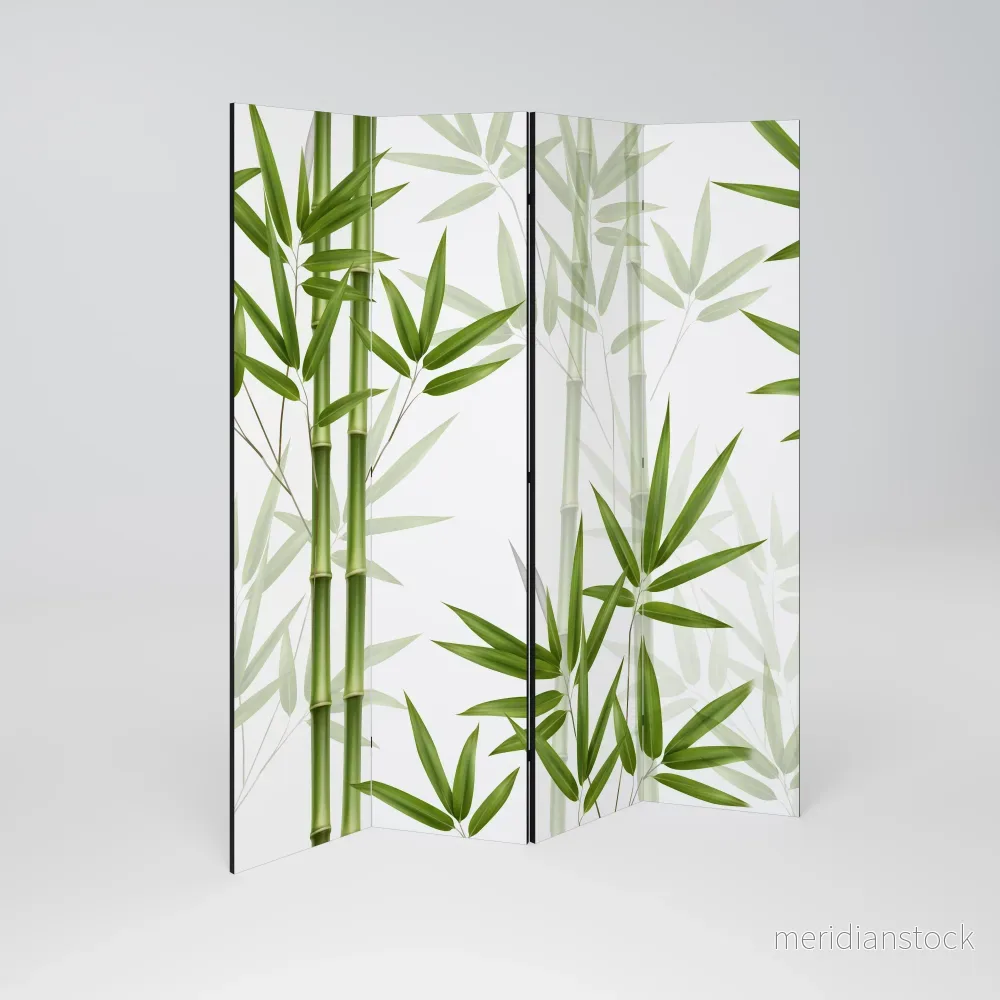 SERENE BAMBOO WHISPERS Rumsavdelare 4 paneler - Bild 2