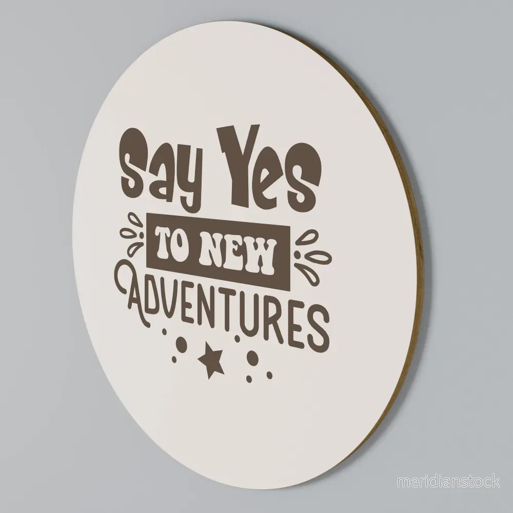 ADVENTURE AWAITS YOU Rund väggdekor ADVENTURE AWAITS YOU Rund väggdekor