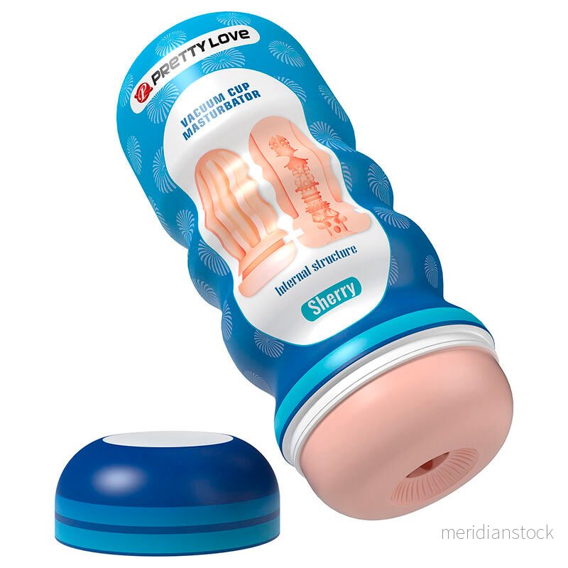 PRETTY LOVE - SHERRY VAGINA MASTURBATOR WITH SUCTION CUP AND INTERNAL TEXTURES - Bild 3