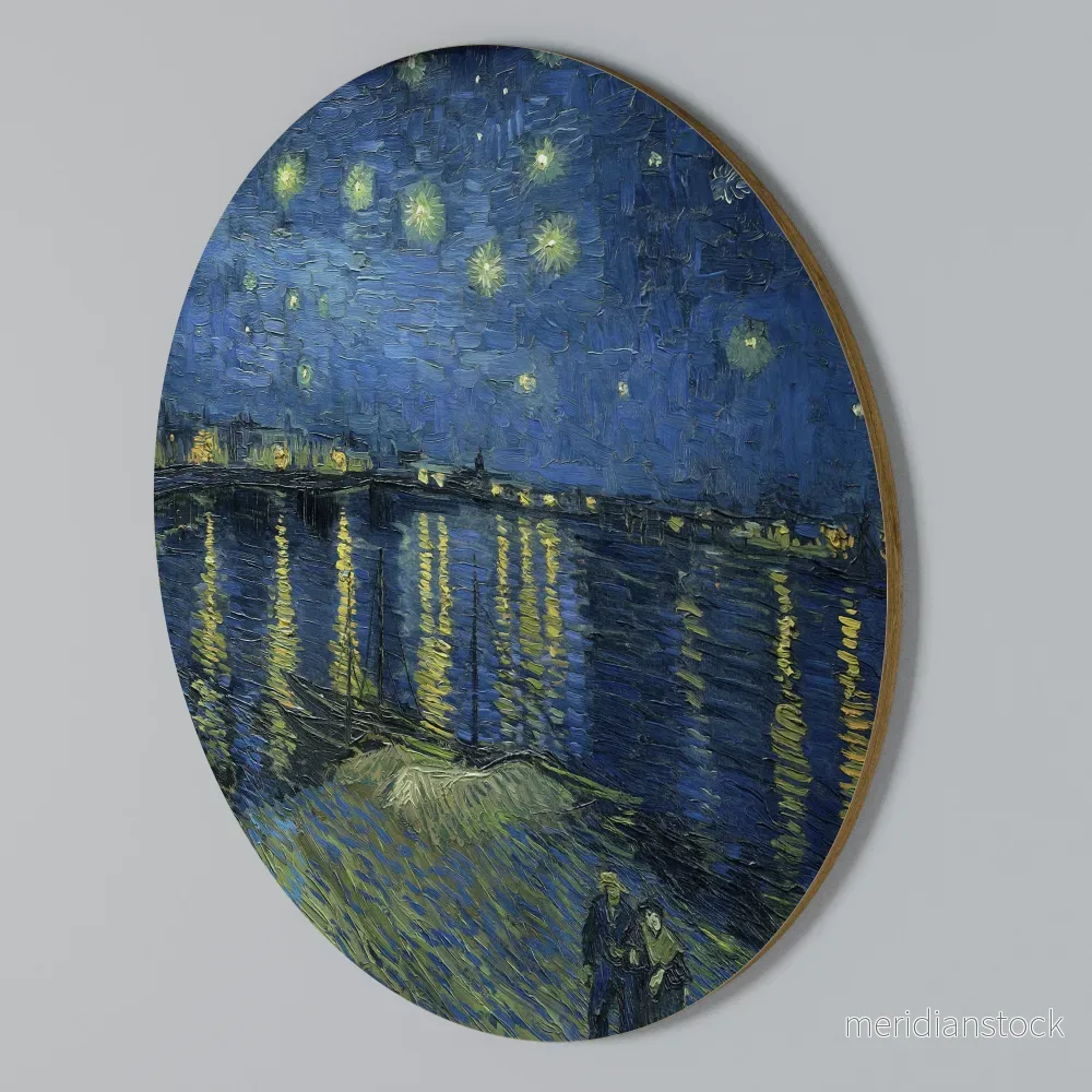 STARRY NIGHT OVER THE RHONE Rund väggdekor