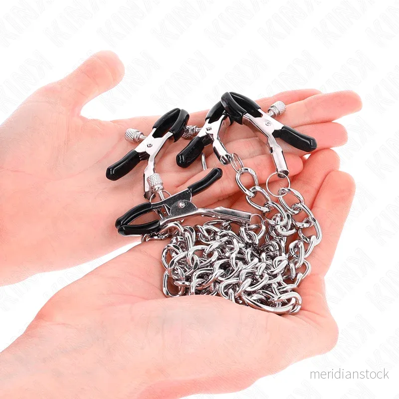 KINK - 4 CHAIN NIPPLE CLAMPS 32 CM WITH LITTLE CHAINS 14 CM - Bild 2