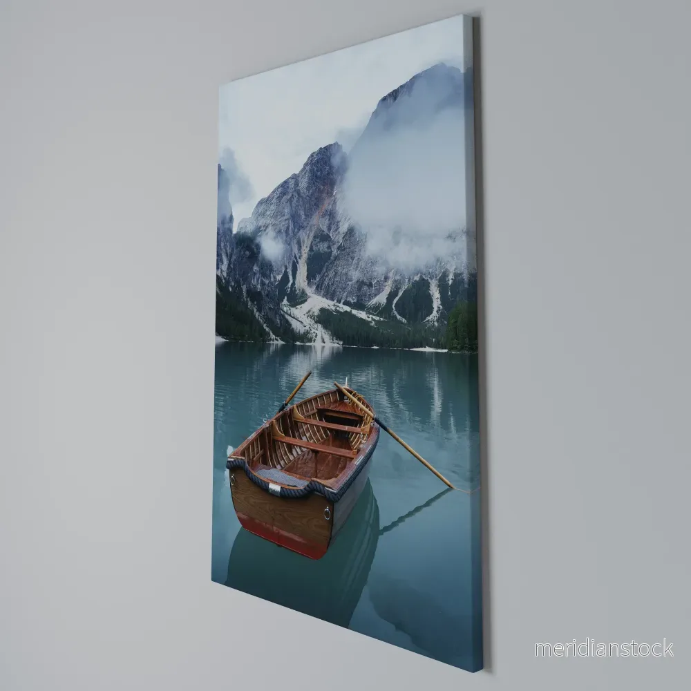 FOGGY MOUNTAIN OASIS Vertical Canvas Print - Bild 3