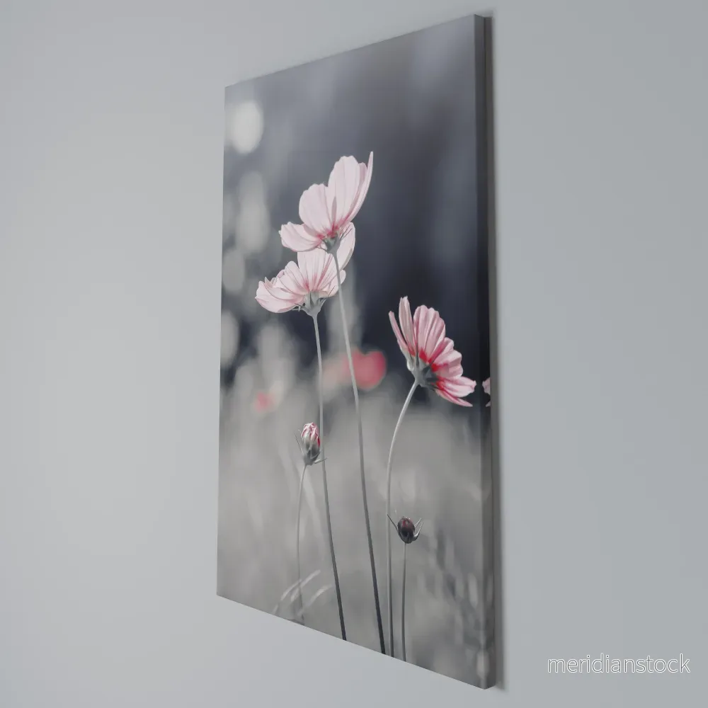SUBTLE PETAL DANCE Vertical Canvas Print - Bild 3