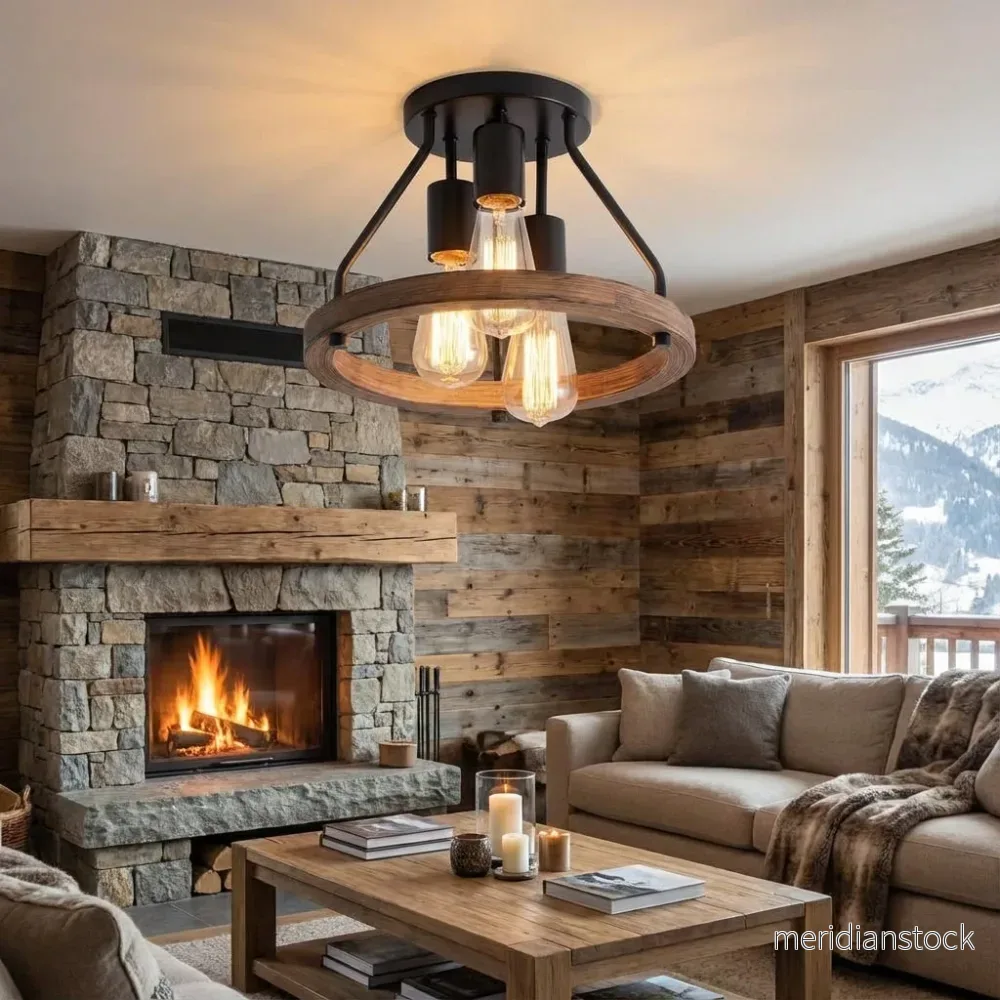 Industriell lantlig taklampa – Hearthly Industriell lantlig taklampa – Hearthly