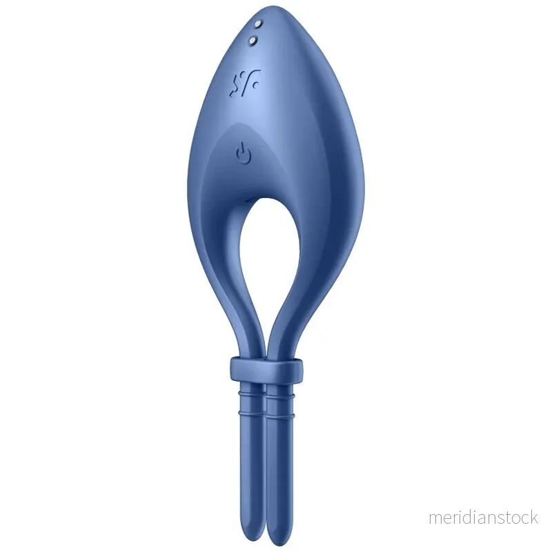 SATISFYER - BULLSEYE RING VIBRATOR APP BLUE - Bild 3