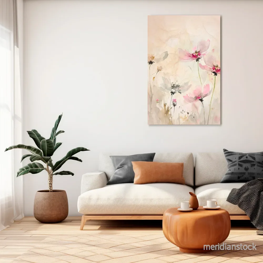 PAINTED LIGHTNESS Vertical Canvas Print - Bild 2