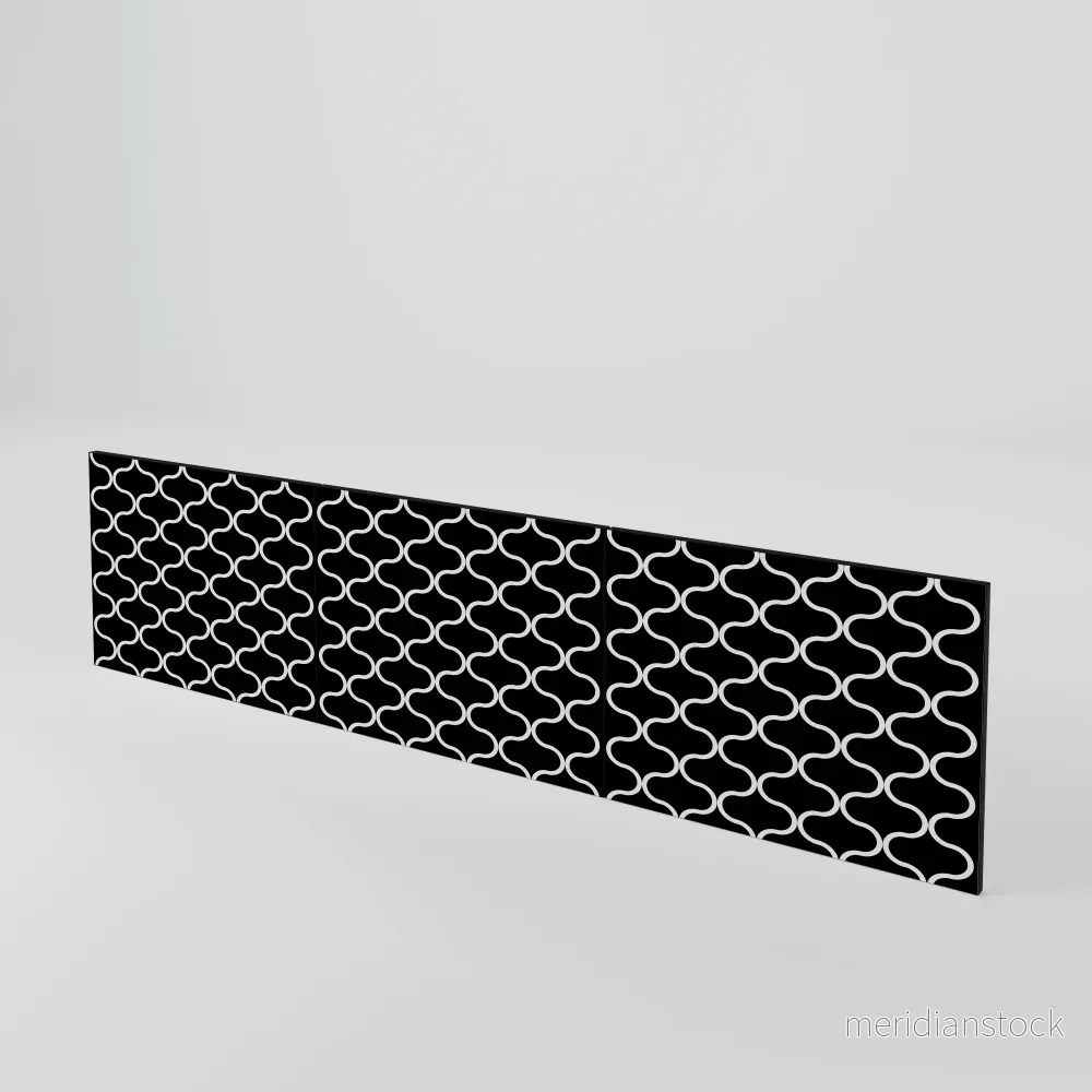 TESSELATED BLACKNESS Luckset med 3 dörrar till TV-bänk - Bild 2