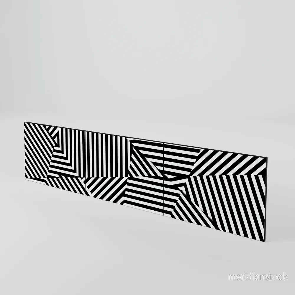 ILLUSIONARY LATTICE Luckset med 3 dörrar till TV-bänk - Bild 2