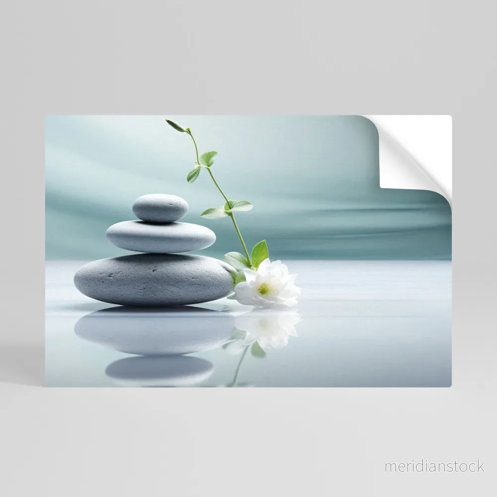 TRANQUIL STONE BALANCE Självhäftande Horisontell Poster - Bild 2