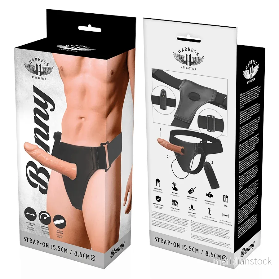HARNESS ATTRACTION - RNES HOLLOW BENNY WITH VIBRATOR 15 CM -O- 4.5 CM - Bild 3