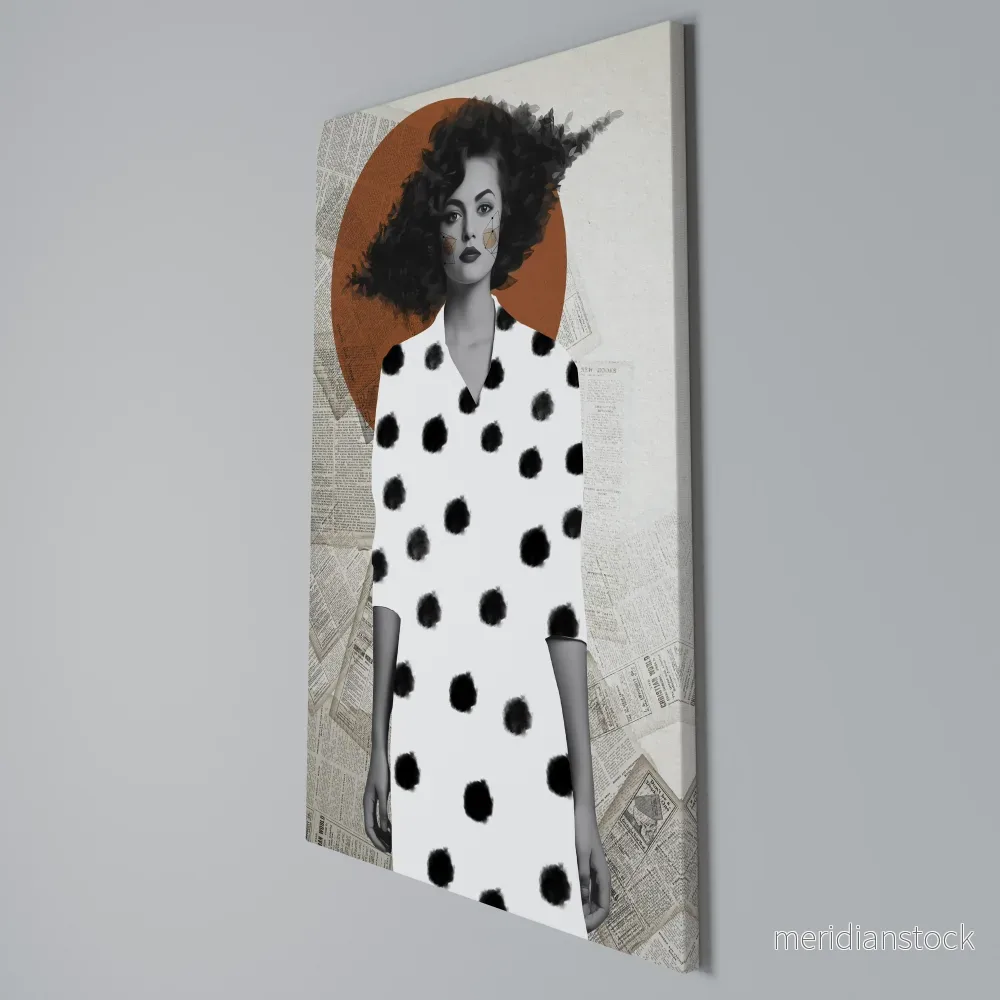 CLASSIC COOL DOTS Vertical Canvas Print - Bild 3