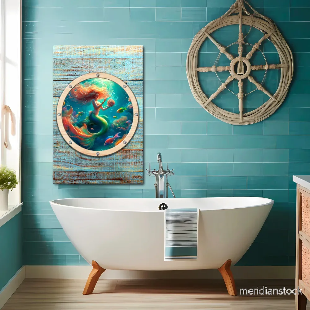 MERMAID DREAMS Vertical Canvas Print - Bild 2