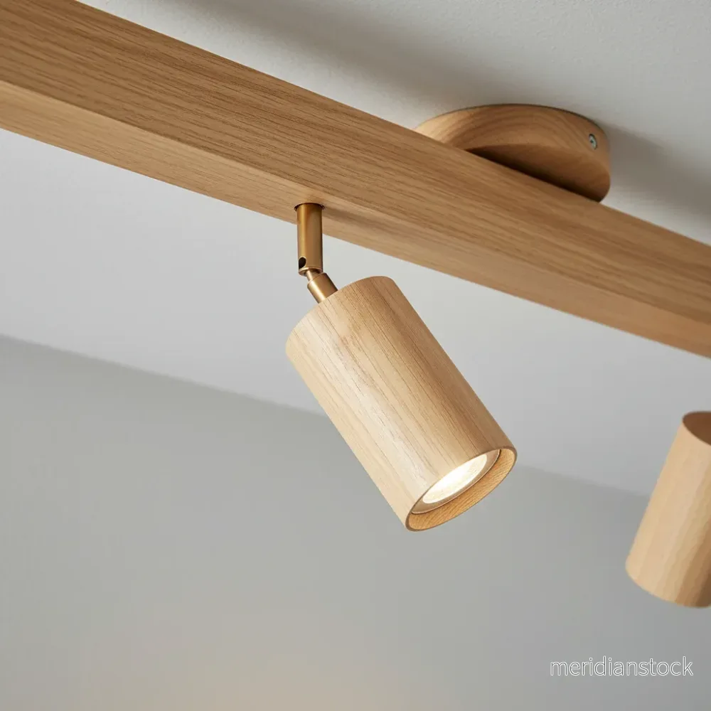 Justerbar spotlampa i trä - Ecobeam - Bild 3
