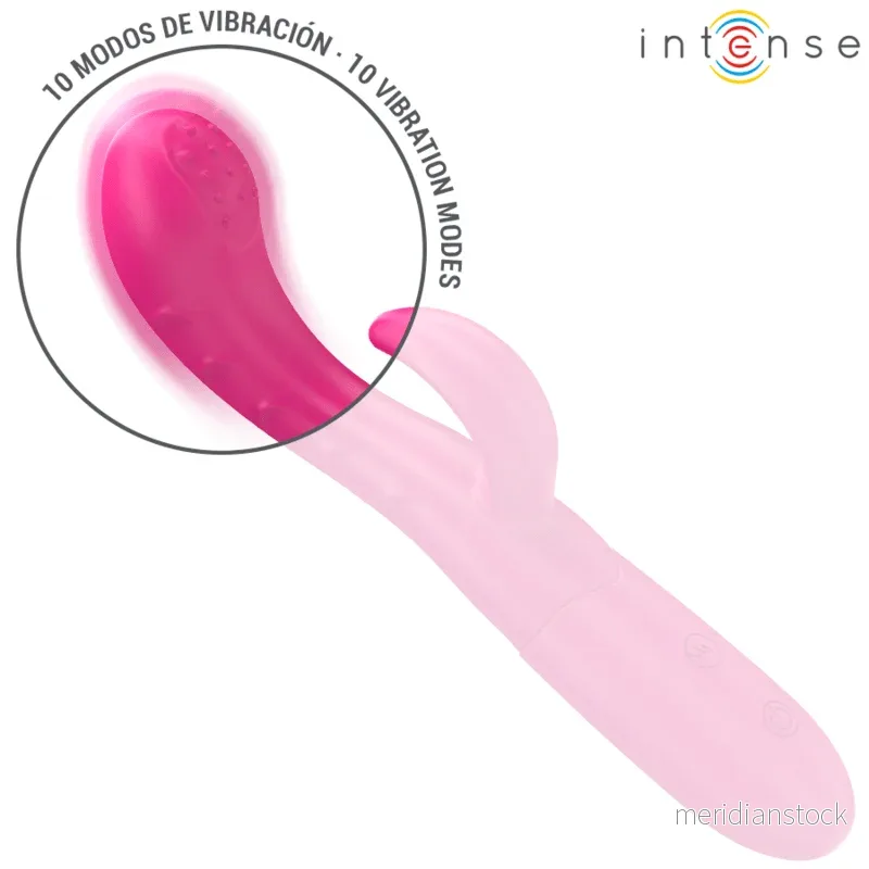 INTENSE - AMARA VIBRATOR WITH STIMULATING TONGUE 10 VIBRATIONS PINK - Bild 3