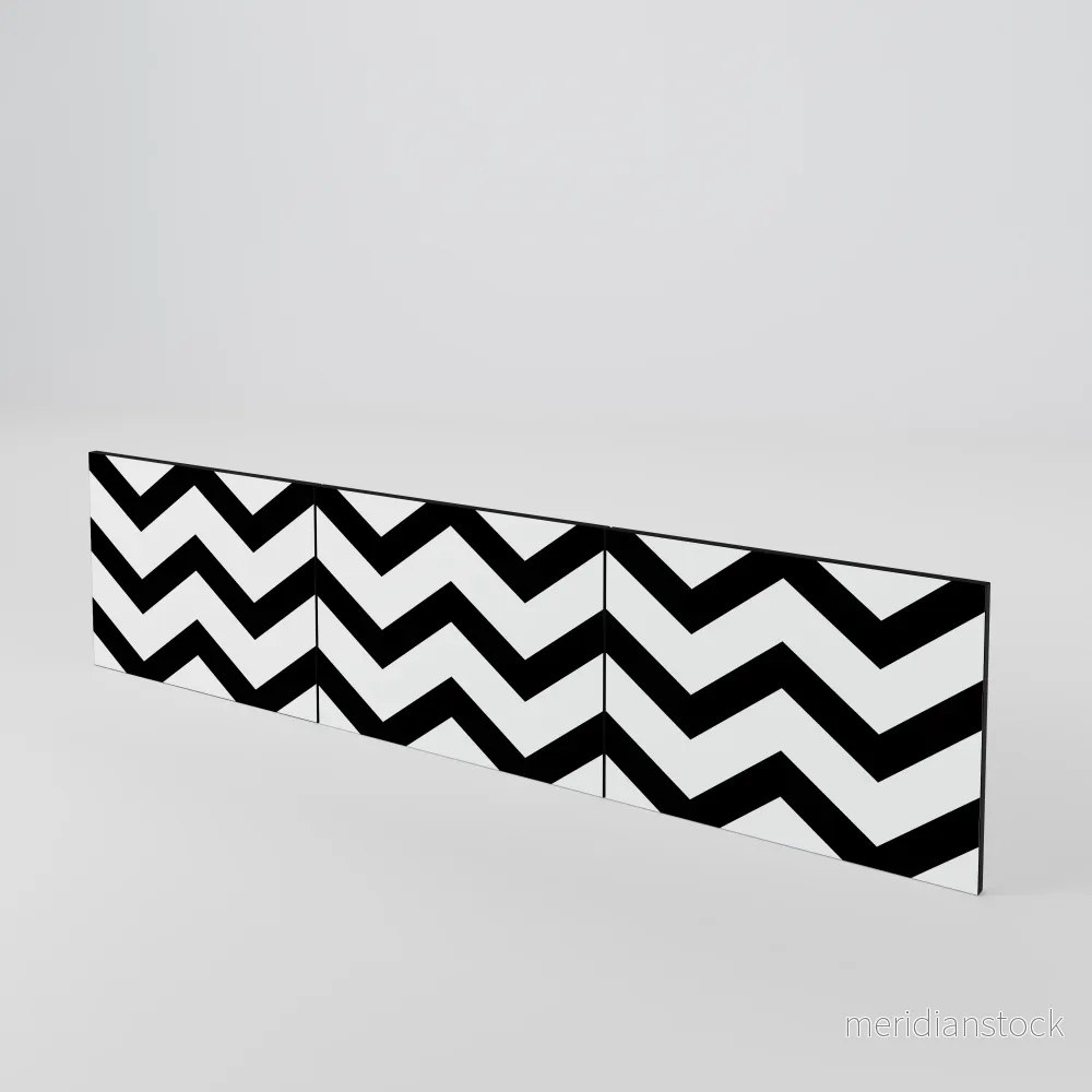 CLASSIC ZIG ZAG Luckset med 3 dörrar till TV-bänk - Bild 2