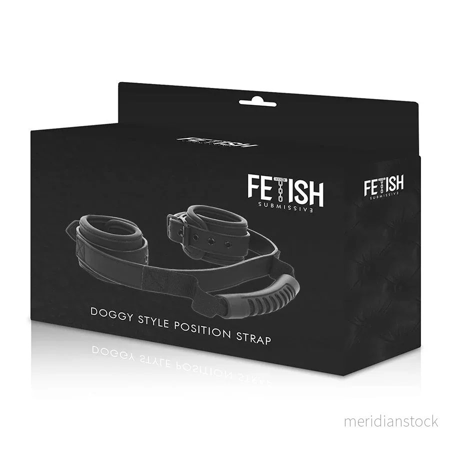 FETISH SUBMISSIVE - NOPRENE LINING HANDCUFFS WITH HANDLE - Bild 2
