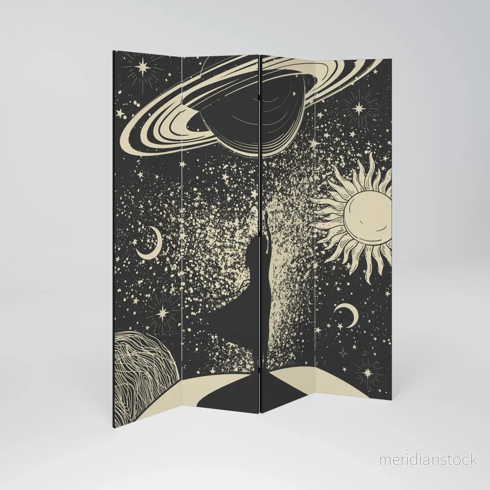 MYSTIC UNIVERSE Rumsavdelare 4 paneler