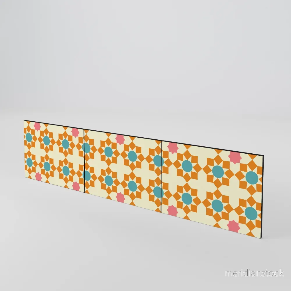 FLORAL DECOR Luckset med 3 dörrar till TV-bänk - Bild 2