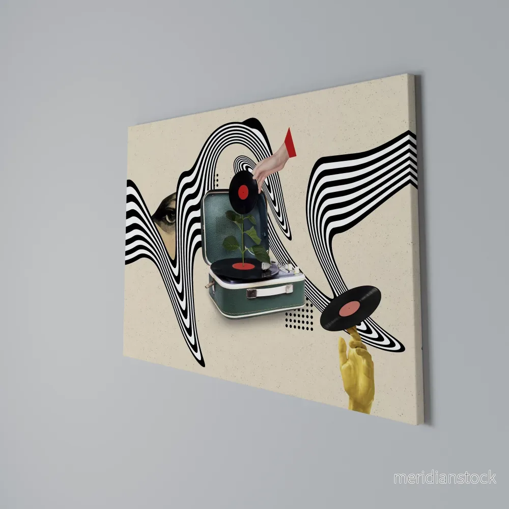 VINYL VARIATION Horizontal Canvas Print - Bild 3