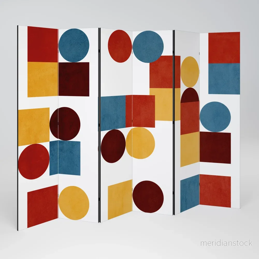 GEOMETRIC PUZZLE Rumsavdelare 6 paneler