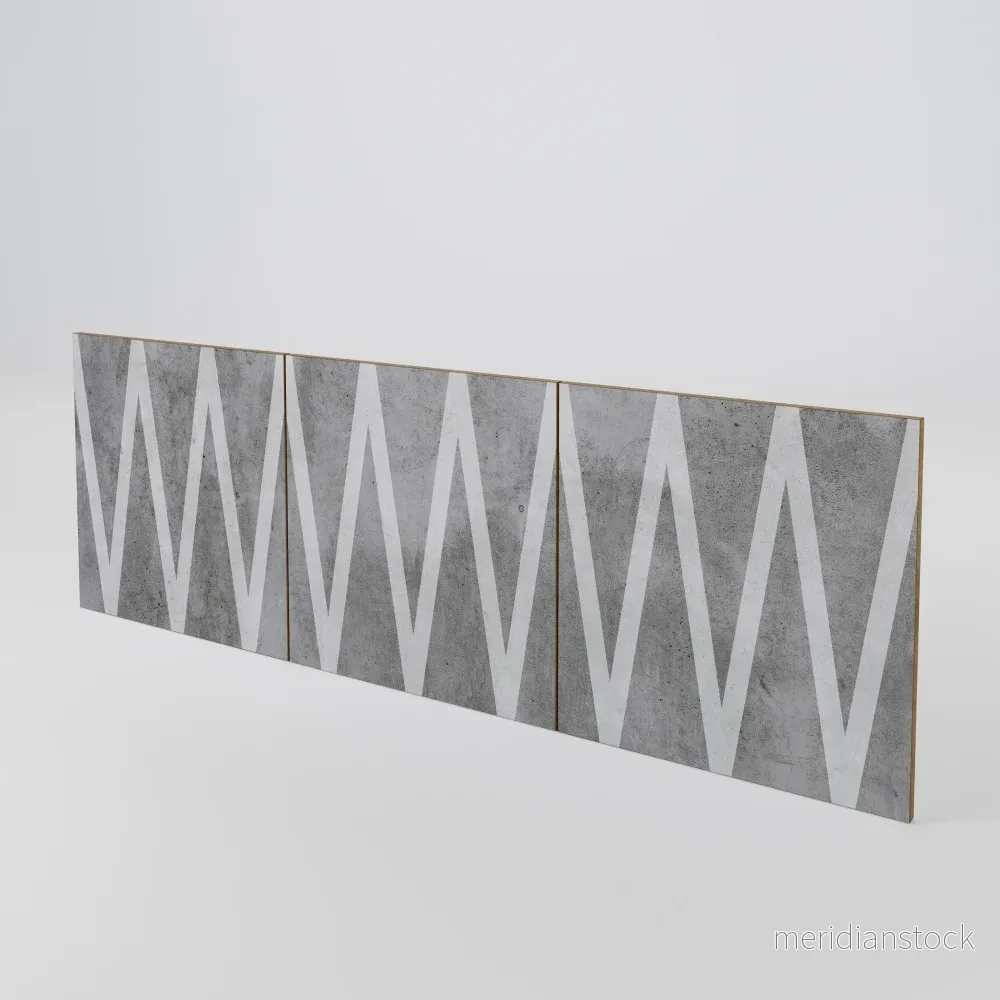 SOLID ZIG ZAG Luckset med 3 dörrar till sideboard SOLID ZIG ZAG Luckset med 3 dörrar till sideboard