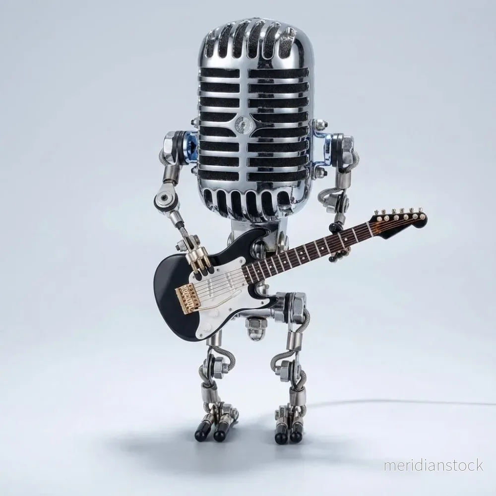 Gitarrtema bordslampa – StrumBot - Bild 2
