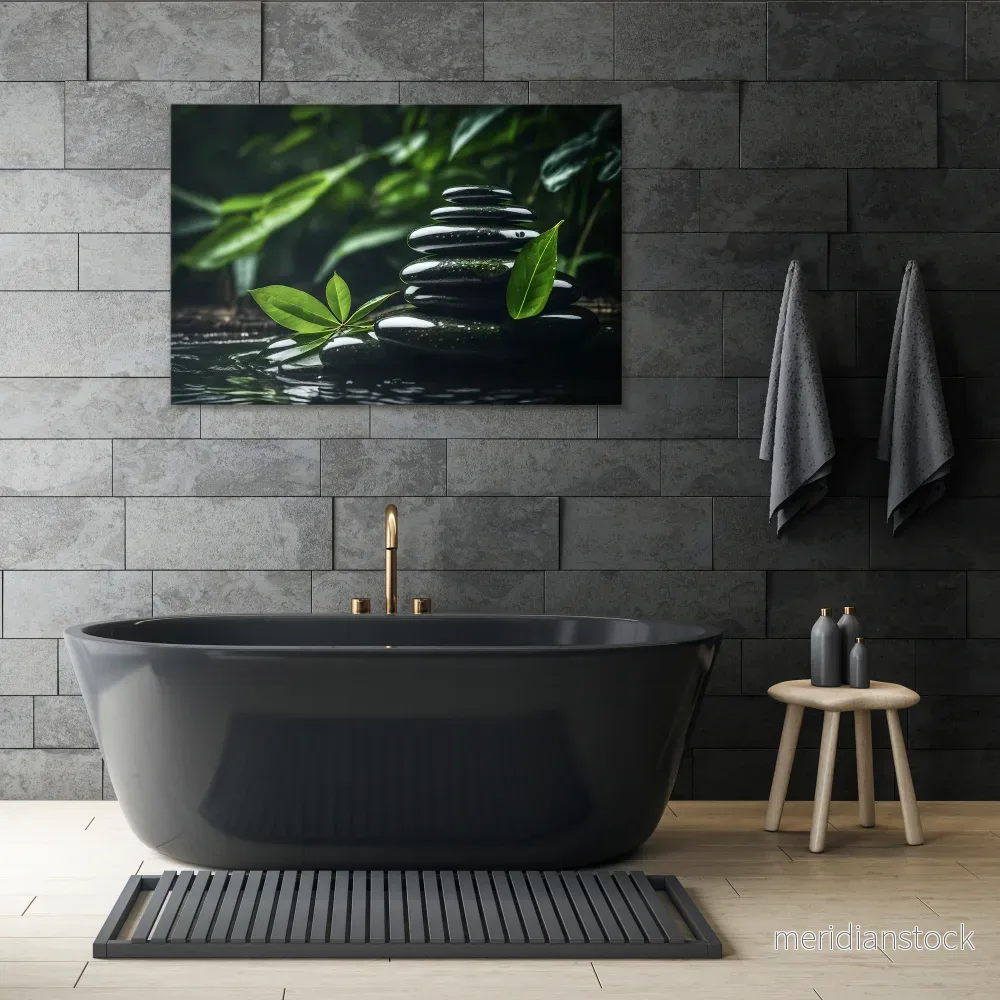 HARMONY STONES Horizontal Canvas Print - Bild 2