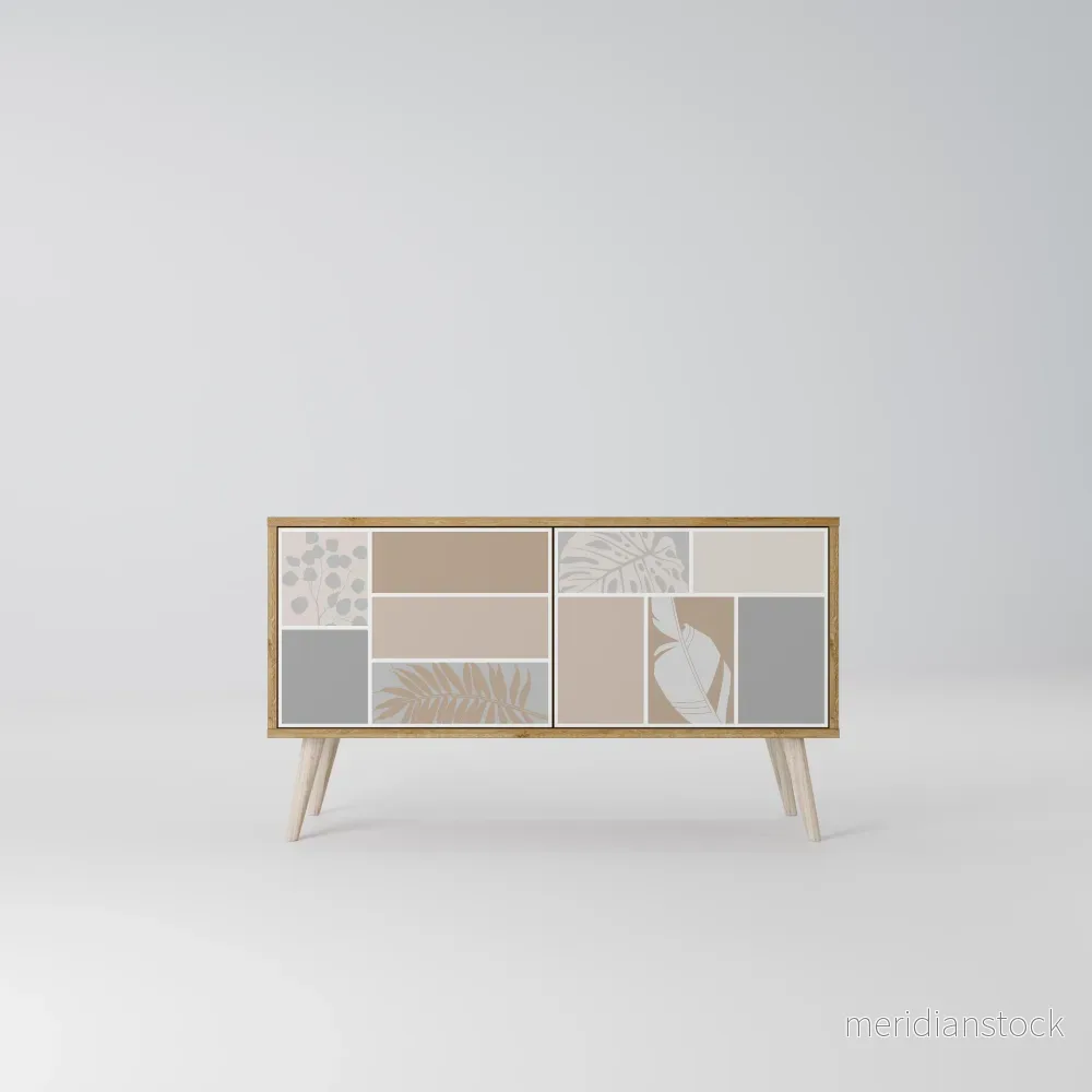 TROPICAL SHAPES Kompakt TV-bänk med 2 dörrar - Bild 2