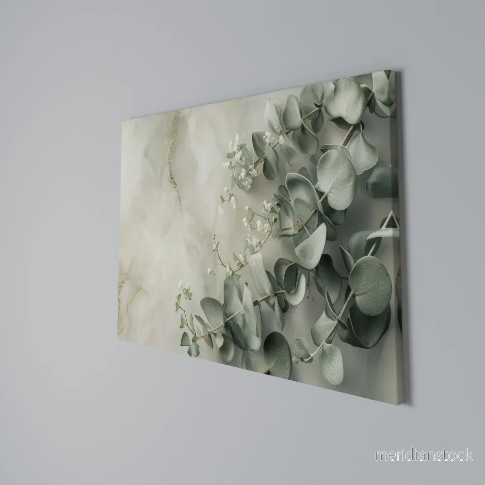 ELEGANT LEAF BALLET Horizontal Canvas Print - Bild 3