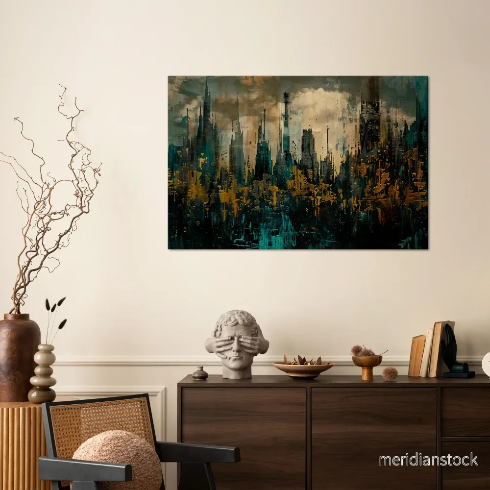 TOWN OBSCURE Horizontal Canvas Print - Bild 2