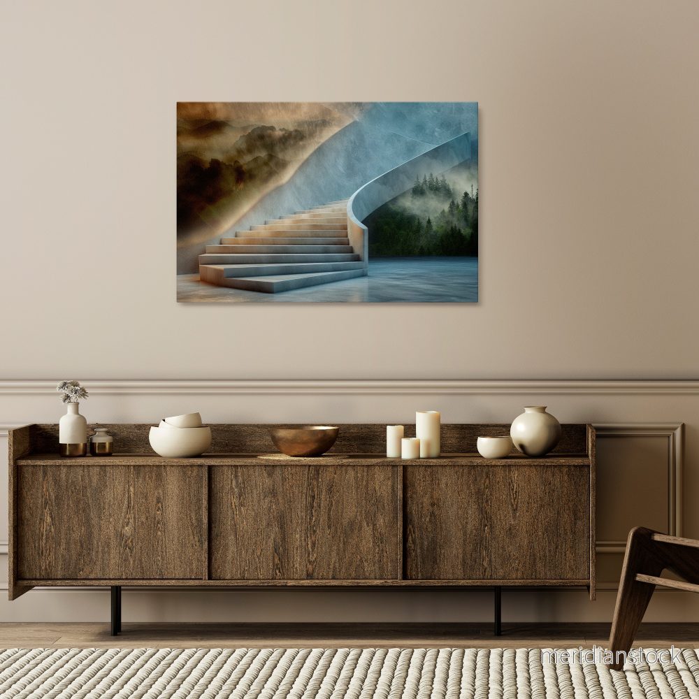 STEPS TO SERENITY Horizontal Canvas Print - Bild 2
