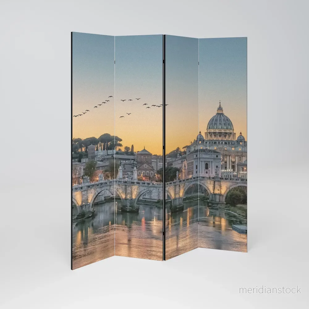 REFLECTIONS OF ROME Rumsavdelare 4 paneler - Bild 2