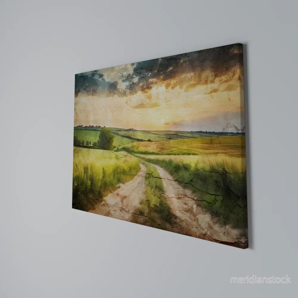 SUNSET PATH Horizontal Canvas Print - Bild 3