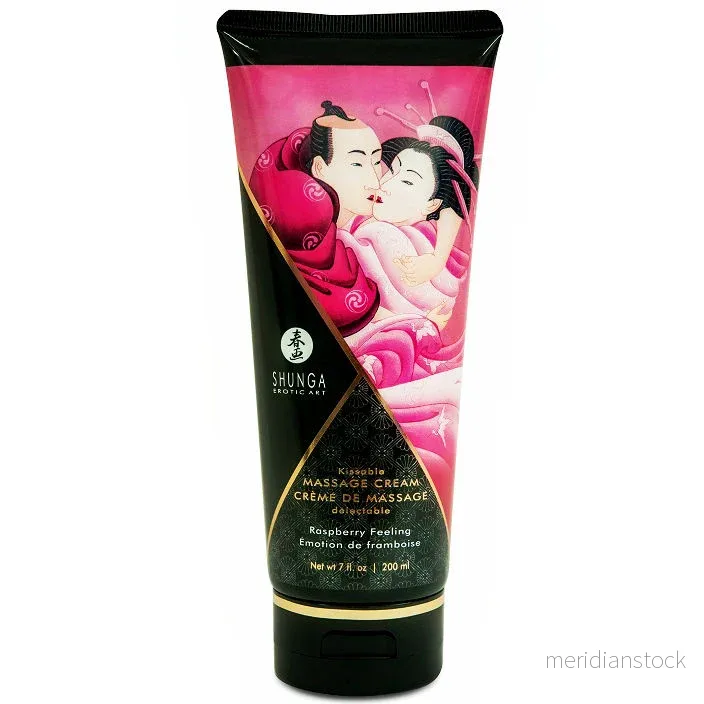 SHUNGA - RASPBERRY MASSAGE CREAM 200 ML - Bild 2