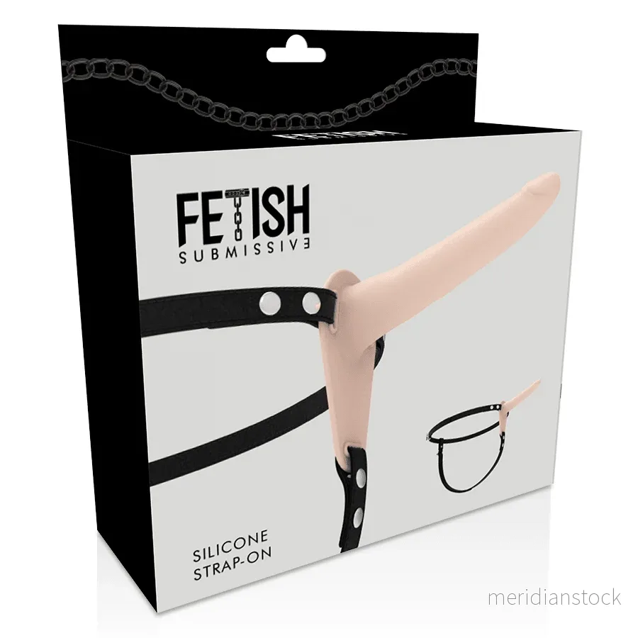 FETISH SUBMISSIVE HARNESS - FLESH SILICONE 15 CM - Bild 2